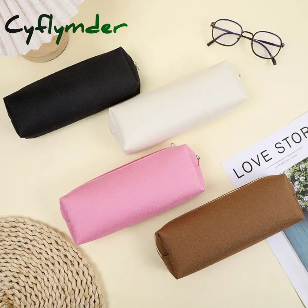 Cyflymder Back To School Simple Pencil Case Estuches Escolares Pencilcase School Supplies Solid