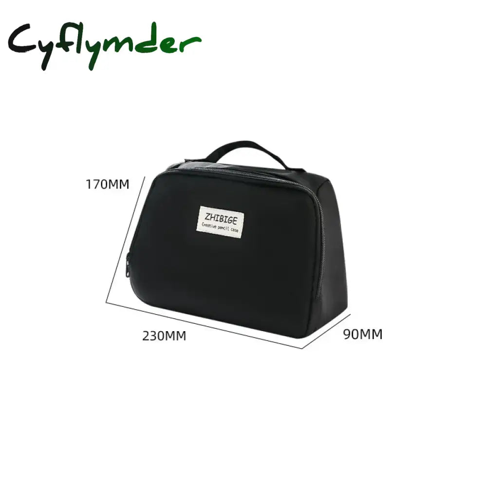 Cyflymder Back To School Stationery Bag Pencil Case Large Capacity Pen Box Cosmetics Portable Gifts