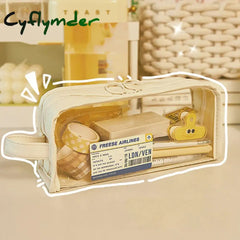 Cyflymder Back To School Transparent Pencil Case Estuches Escolares Pencilcase School Supplies