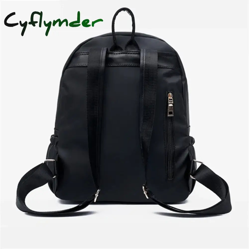 Cyflymder Back To School Women Anti-Theft Backpack Waterproof Fabric Large Female Shoulder Bag