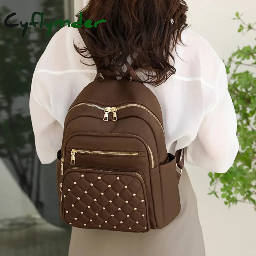 Cyflymder Back To School Women Backpacks High Quality Nylon Travel Bag Large Capacity Simplicity