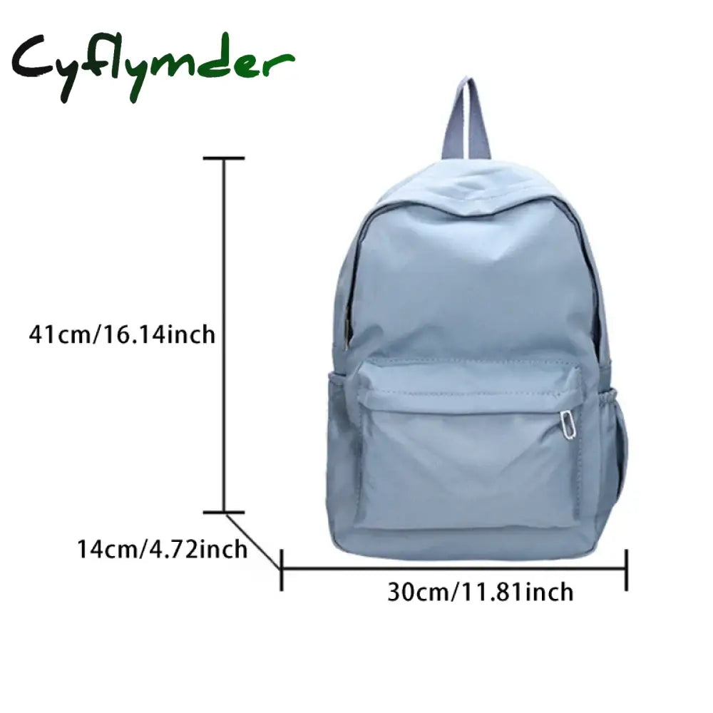 Cyflymder Back To School Women Schoolbag Waterproof Large Capacity School Backpack Smooth Zipper