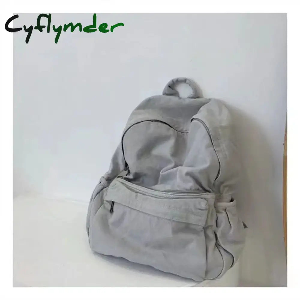 Cyflymder Back To School Women’s Bag Pack Trend Techwear Harajuku Canvas Aesthetic Gothic School