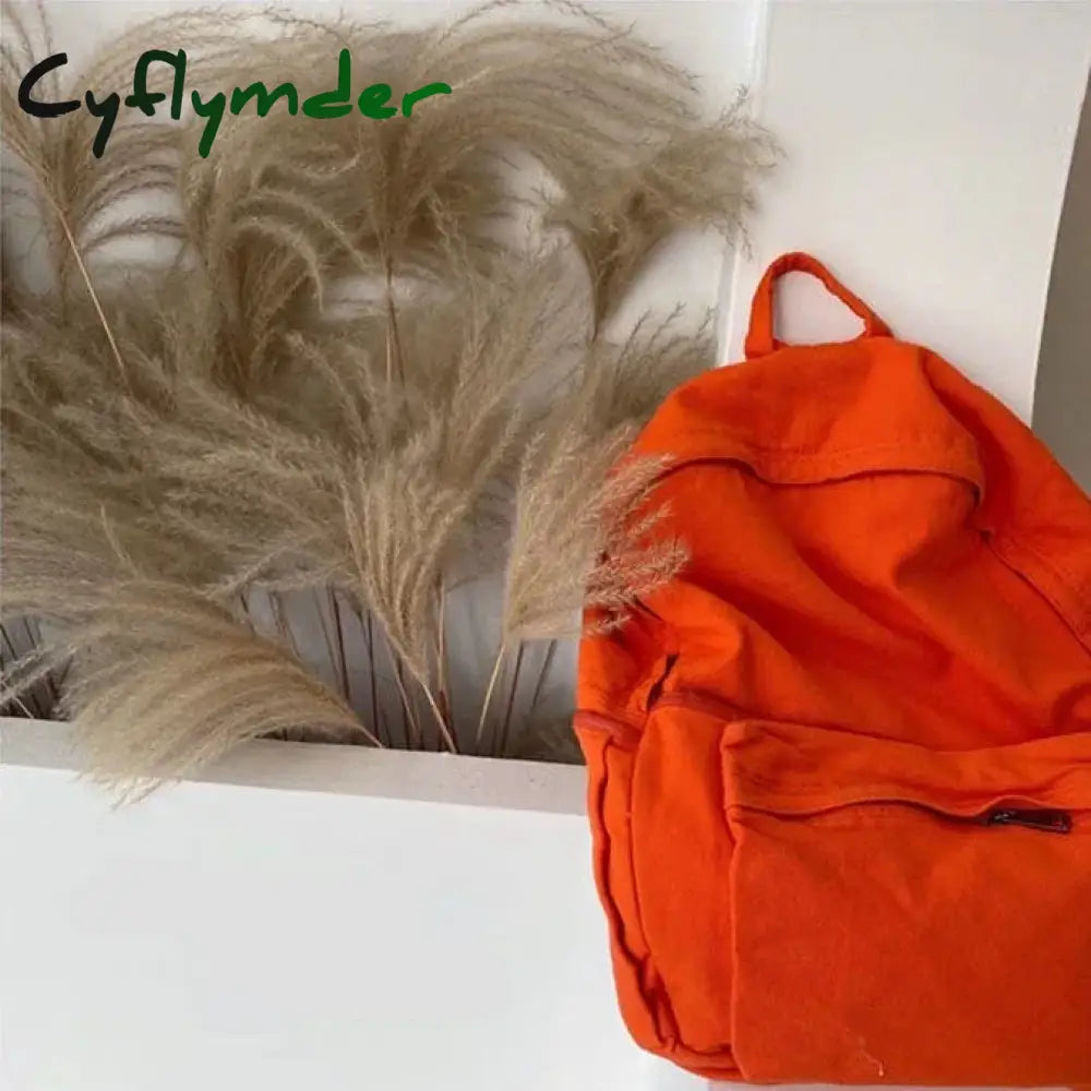 Cyflymder Back To School Women’s Bag Pack Trend Techwear Harajuku Canvas Aesthetic Gothic School