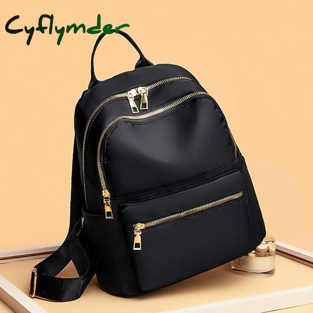 Cyflymder Backpack Men’s Women’s Oxford Cloth Casual Large Capacity Student Schoolbag Computer