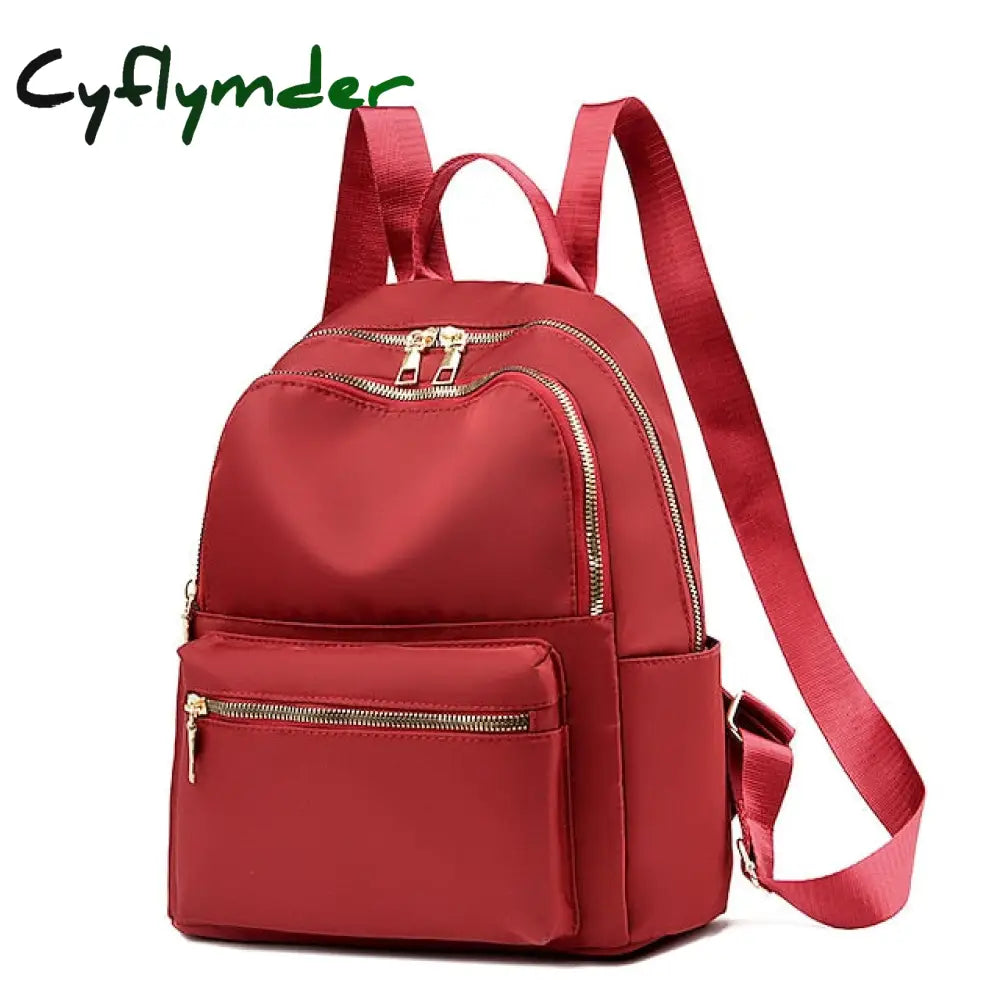 Cyflymder Backpack Men’s Women’s Oxford Cloth Casual Large Capacity Student Schoolbag Computer