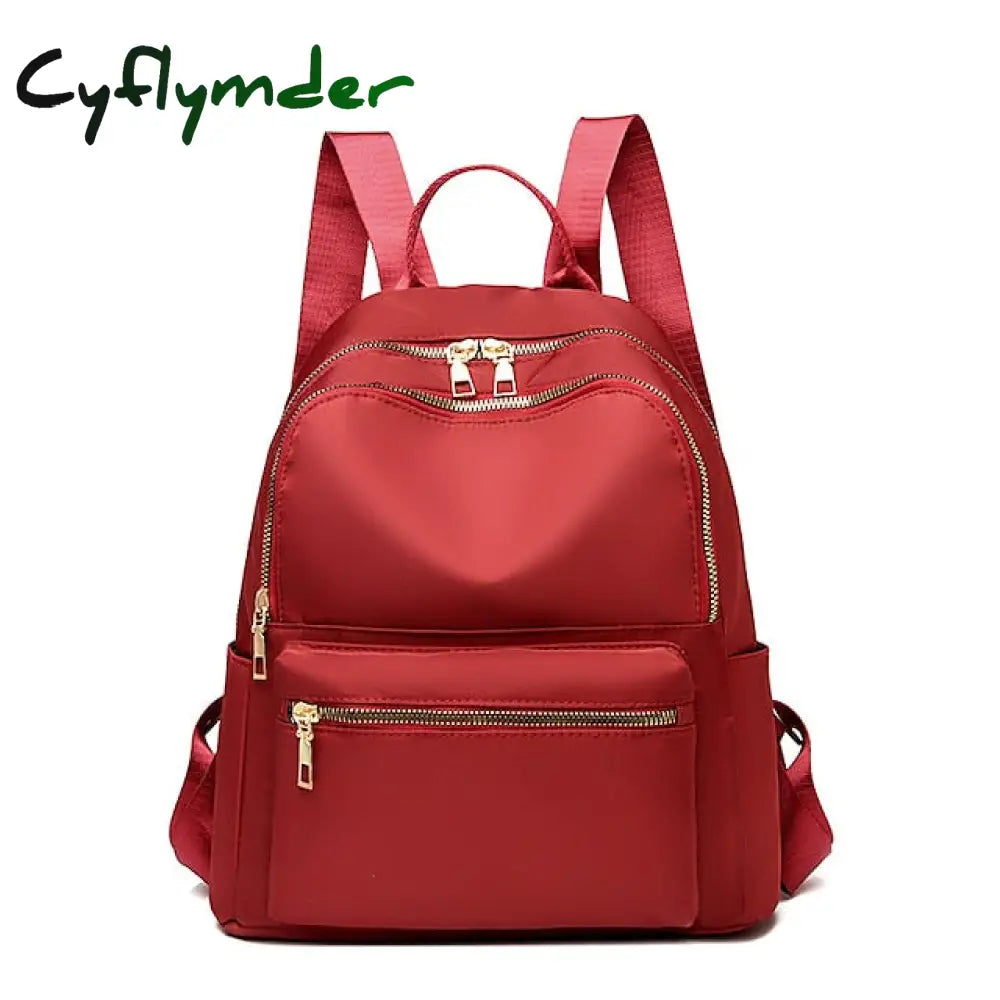 Cyflymder Backpack Men’s Women’s Oxford Cloth Casual Large Capacity Student Schoolbag Computer