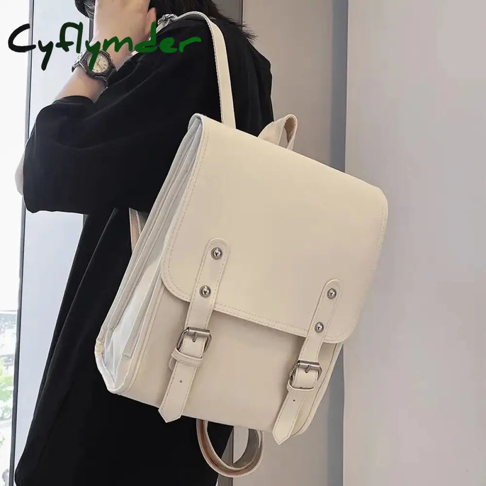 Cyflymder Backpack Women New Korean Fashion Wild Trend Preppy Style Large Capacity Ladies School