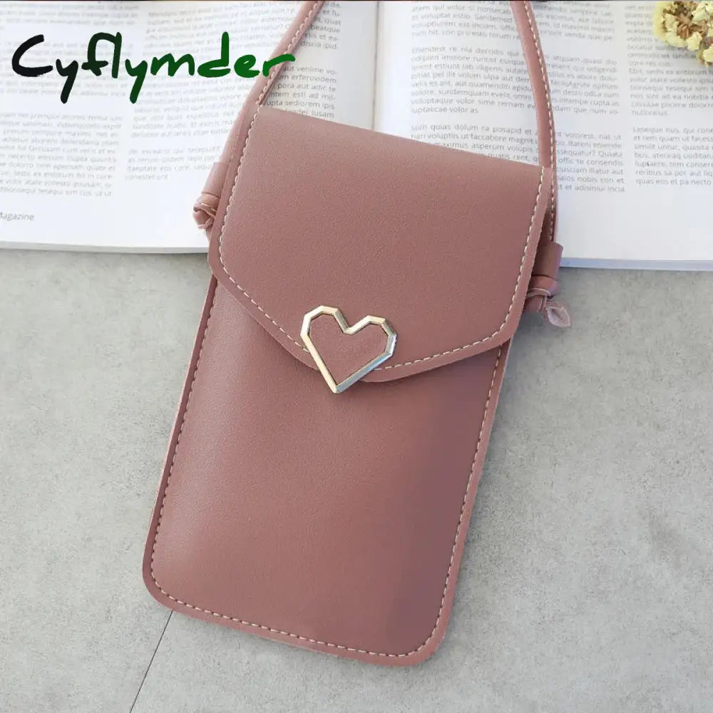 Cyflymder Bag For Women Touch Screen Cell Phone Purse Smartphone Wallet Shoulder Strap Handbag Pu