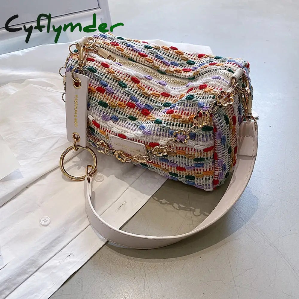 Cyflymder Bag Shoulder Knitted Crossbody Sweet High Quality Purses And Handbags Handbag