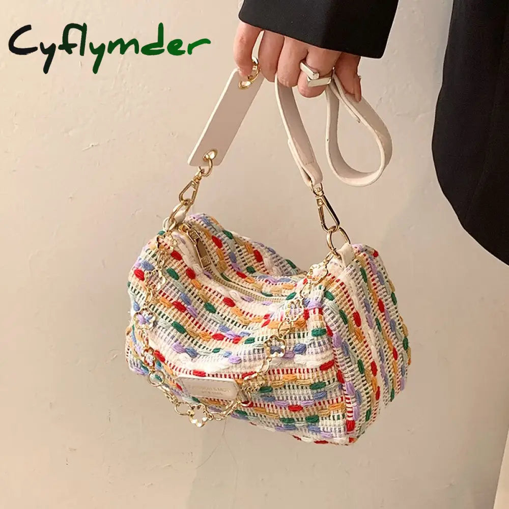 Cyflymder Bag Shoulder Knitted Crossbody Sweet High Quality Purses And Handbags Handbag