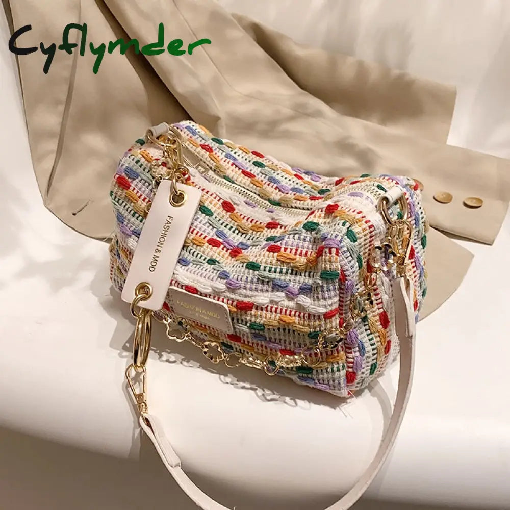 Cyflymder Bag Shoulder Knitted Crossbody Sweet High Quality Purses And Handbags Handbag