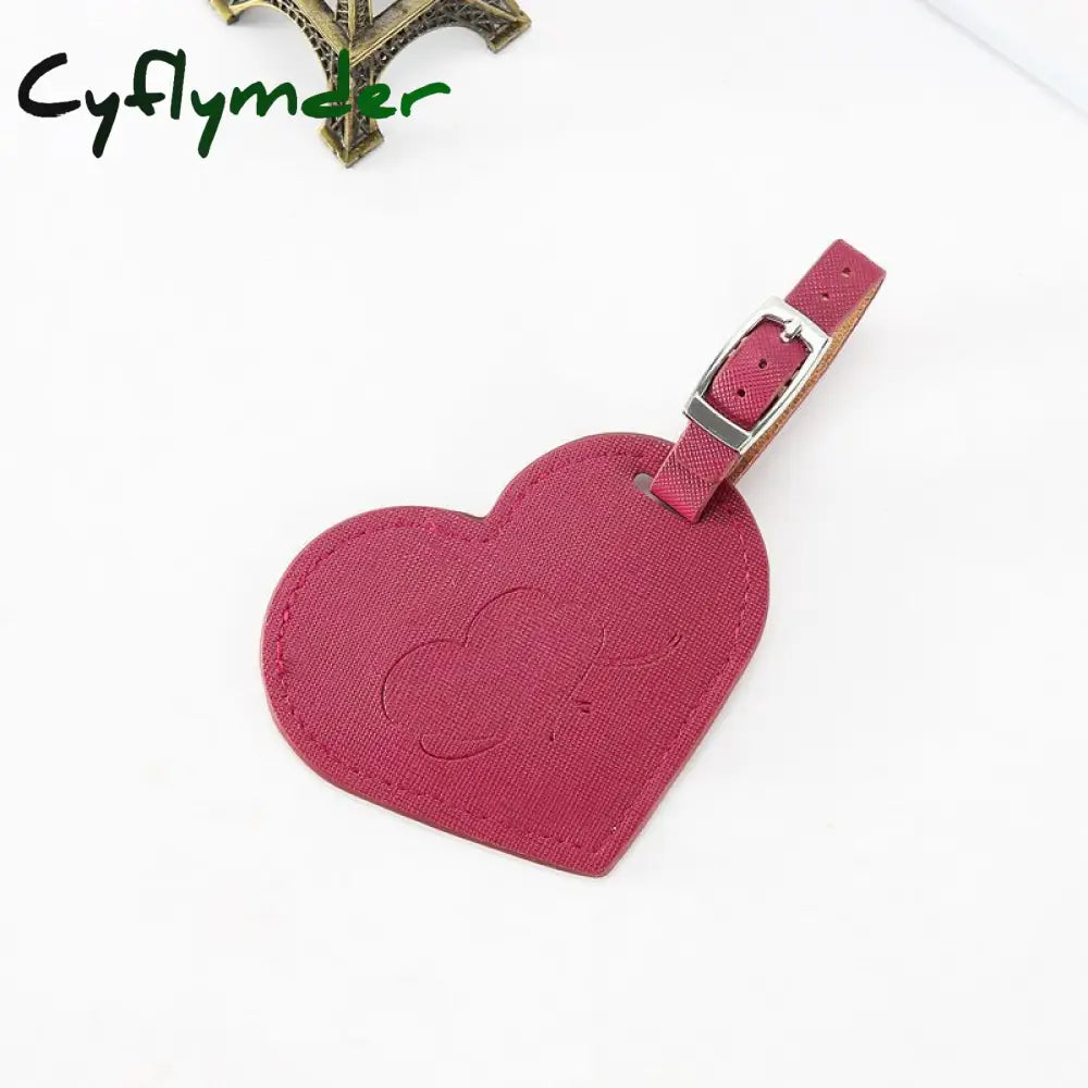 Cyflymder Baggage Boarding Tag Women Travel Accessories Leather Suitcase Id Address Holder Portable