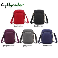 Cyflymder Bags For Women Crossbody Zipper Mobile Phone Shoulder Bag Lady Female Multifunction