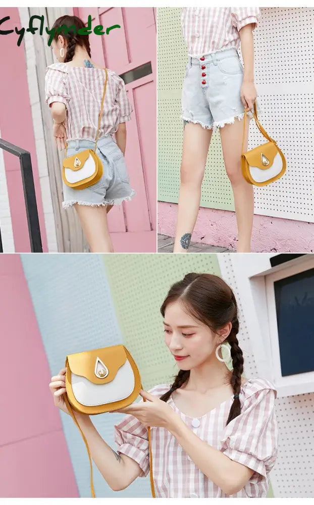 Cyflymder Bags For Women Fashion Shoulder Bag Ladies Female Handbag Phone Purse Pu Leather Small