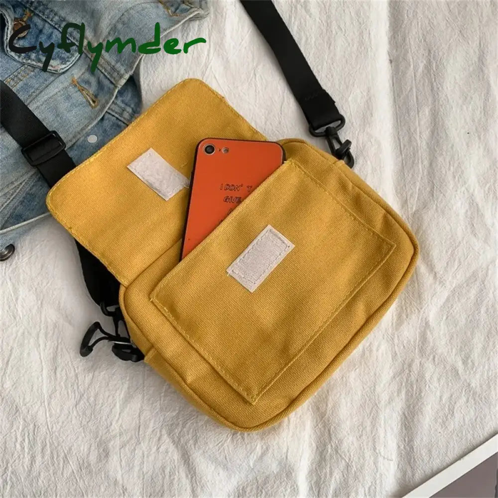 Cyflymder Bags For Women Pure Color Casual Tote Outdoor Bag Canvas Handbag Zipper Shoulder Luxury