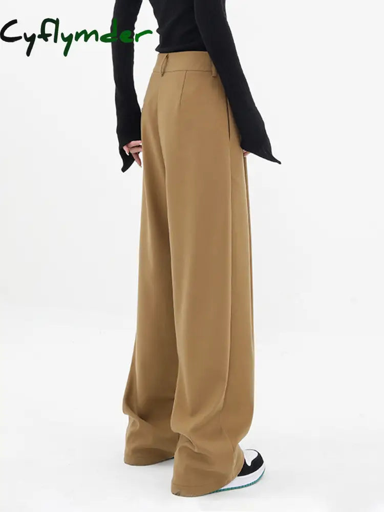 Cyflymder- Basic Baggy Wide Leg Dress Pants