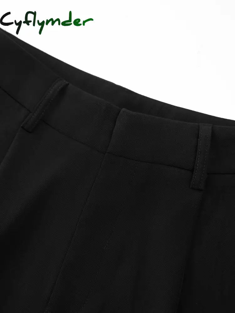 Cyflymder- Basic Baggy Wide Leg Dress Pants