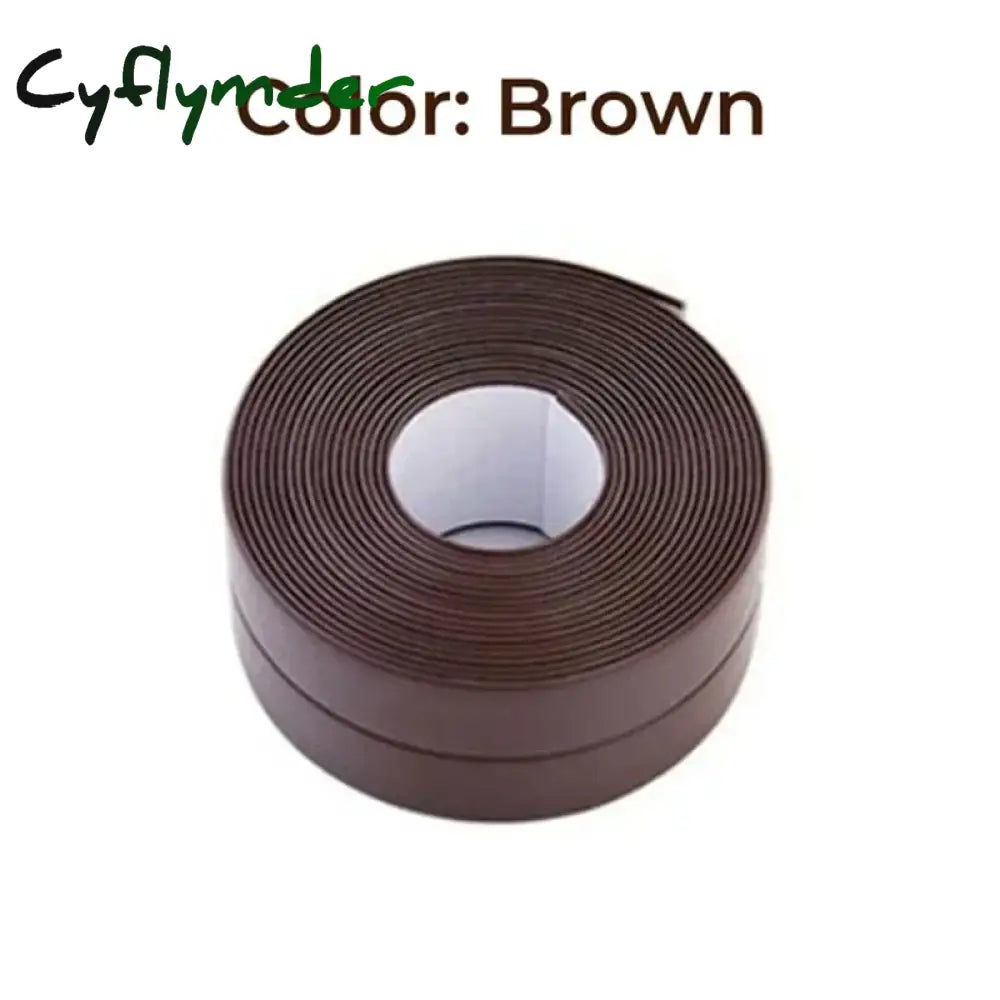 Cyflymder Bathroom Shower Sink Bath Sealing Tapes PVC Adhesive Sealing Strips Waterproof Wall Stickers for Bathroom