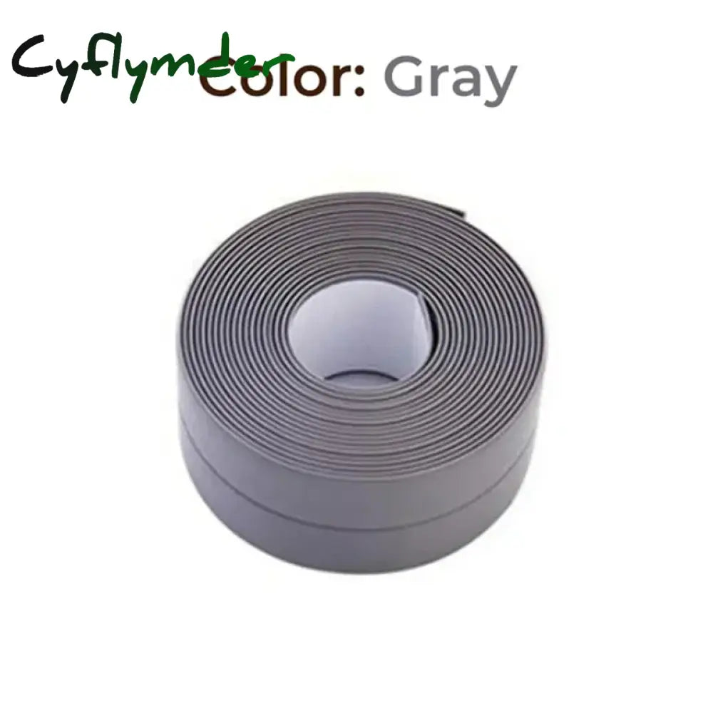 Cyflymder Bathroom Shower Sink Bath Sealing Tapes PVC Adhesive Sealing Strips Waterproof Wall Stickers for Bathroom