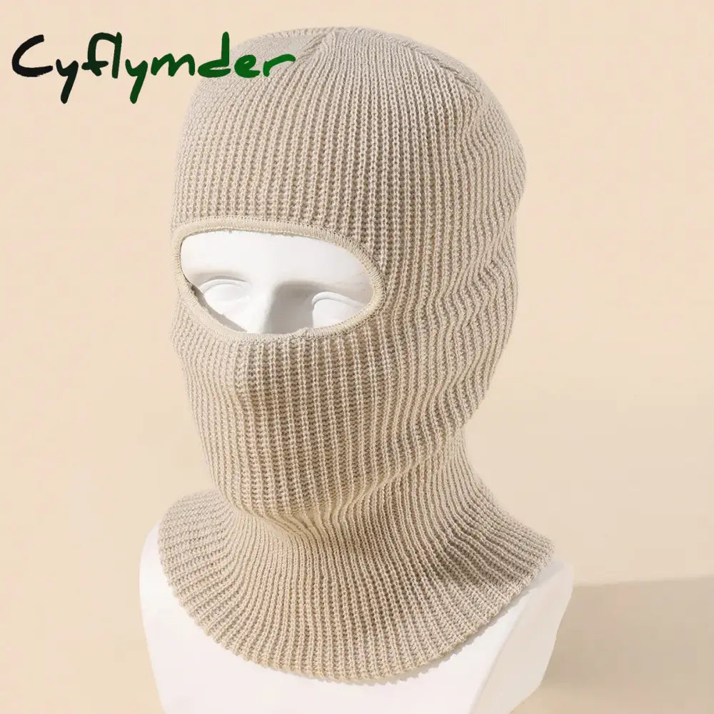Cyflymder beanie outfits men Candy Color Cute Full Face Cover Ski Mask Hat Bear Ear Balaclava Knitted Hats Outdoor