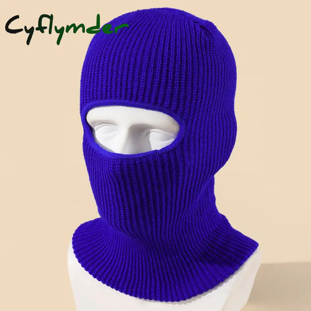 Cyflymder beanie outfits men Candy Color Cute Full Face Cover Ski Mask Hat Bear Ear Balaclava Knitted Hats Outdoor