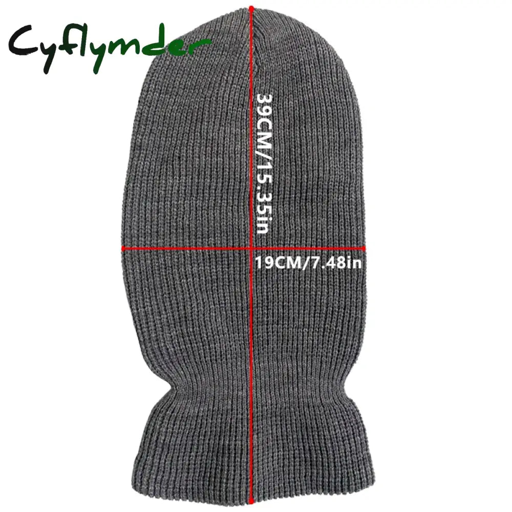 Cyflymder beanie outfits men Candy Color Cute Full Face Cover Ski Mask Hat Bear Ear Balaclava Knitted Hats Outdoor