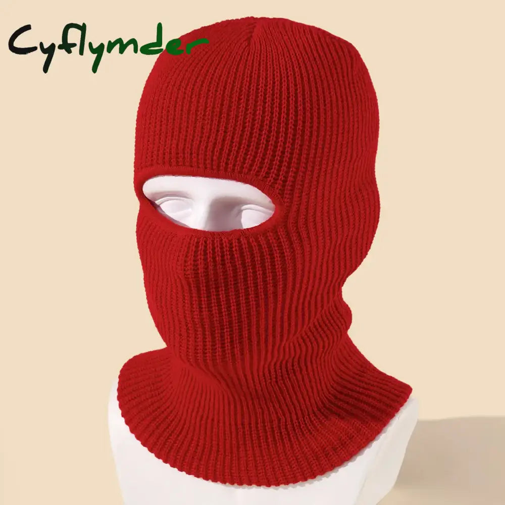 Cyflymder beanie outfits men Candy Color Cute Full Face Cover Ski Mask Hat Bear Ear Balaclava Knitted Hats Outdoor