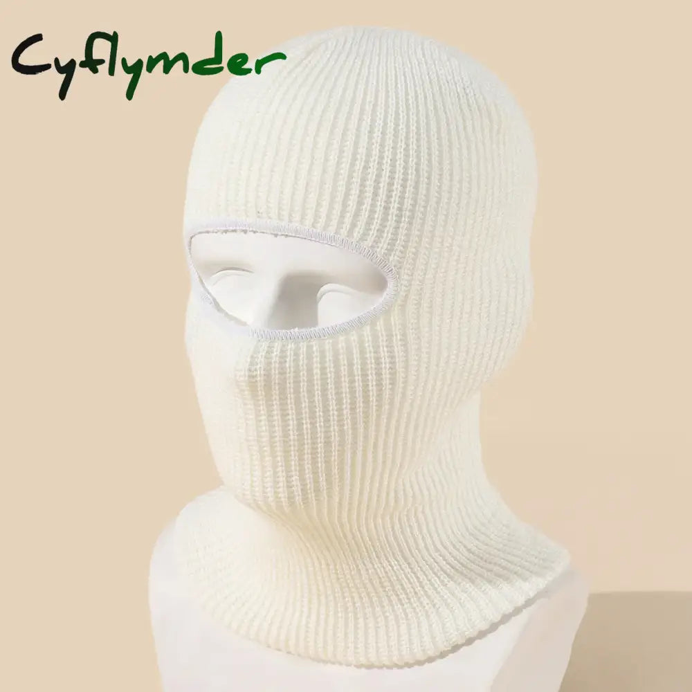 Cyflymder beanie outfits men Candy Color Cute Full Face Cover Ski Mask Hat Bear Ear Balaclava Knitted Hats Outdoor