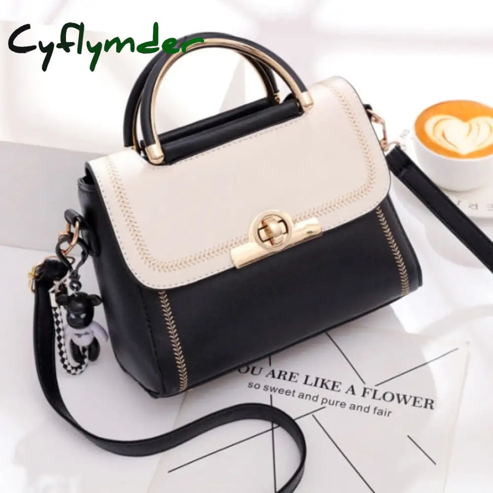 Cyflymder Best Selling Women’s Shoulder Bag Fashion Color Contrast Small Square High Quality Pu