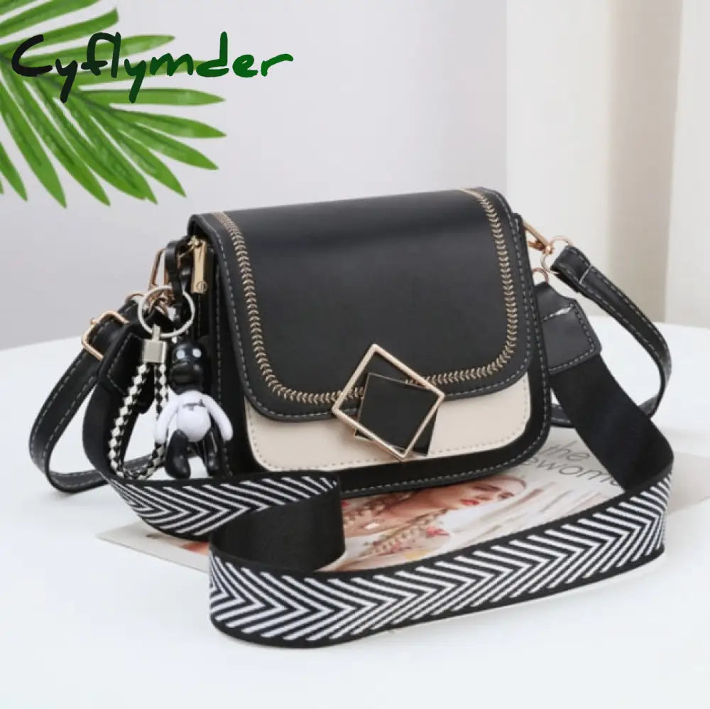 Cyflymder Best Selling Women’s Shoulder Bag Fashion Color Contrast Small Square High Quality Pu