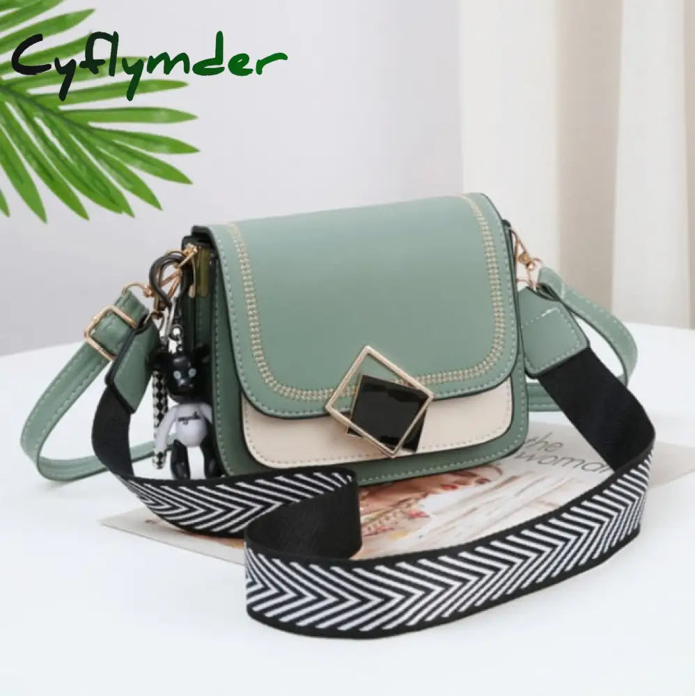 Cyflymder Best Selling Women’s Shoulder Bag Fashion Color Contrast Small Square High Quality Pu