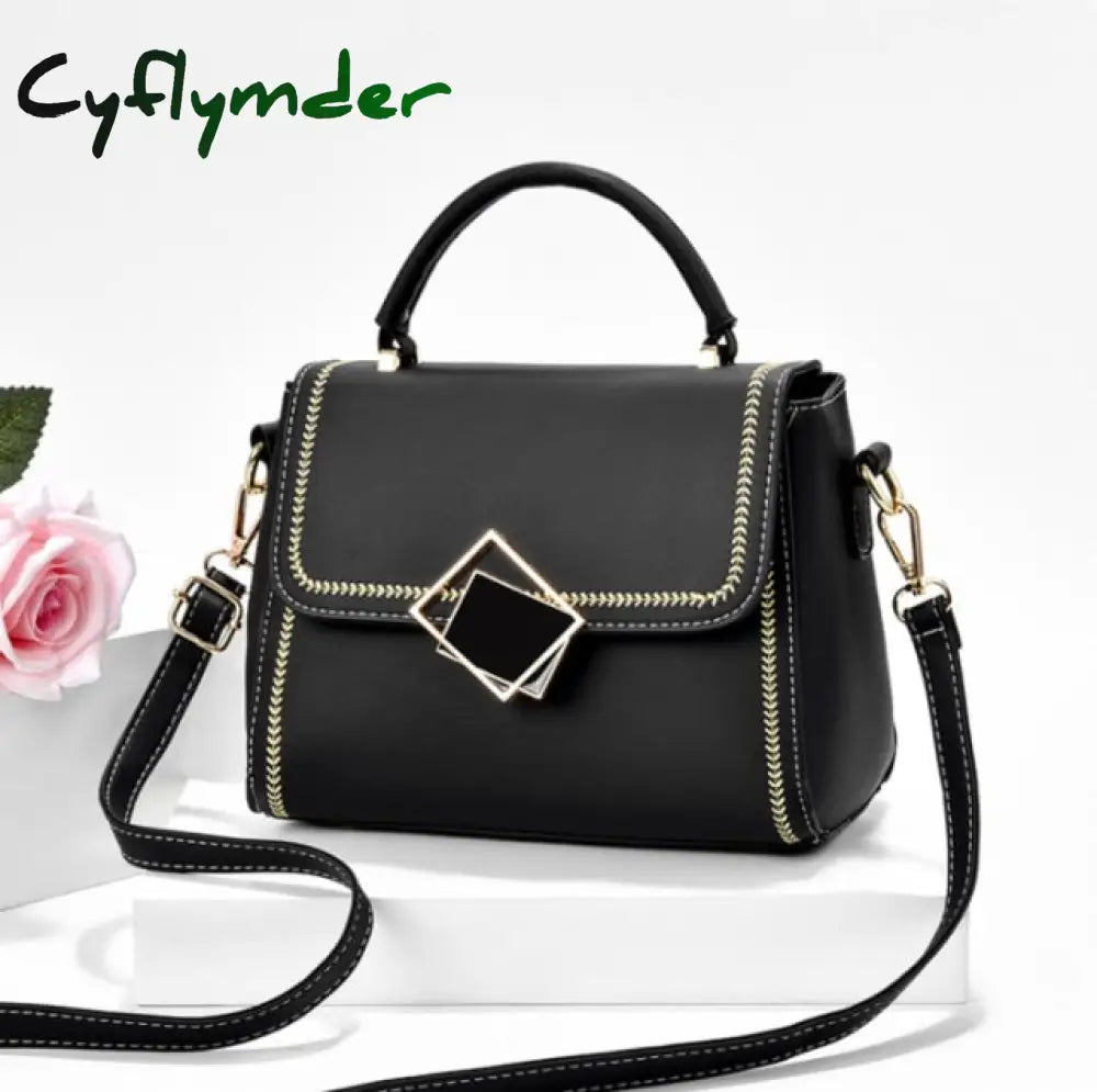 Cyflymder Best Selling Women’s Shoulder Bag Fashion Color Contrast Small Square High Quality Pu