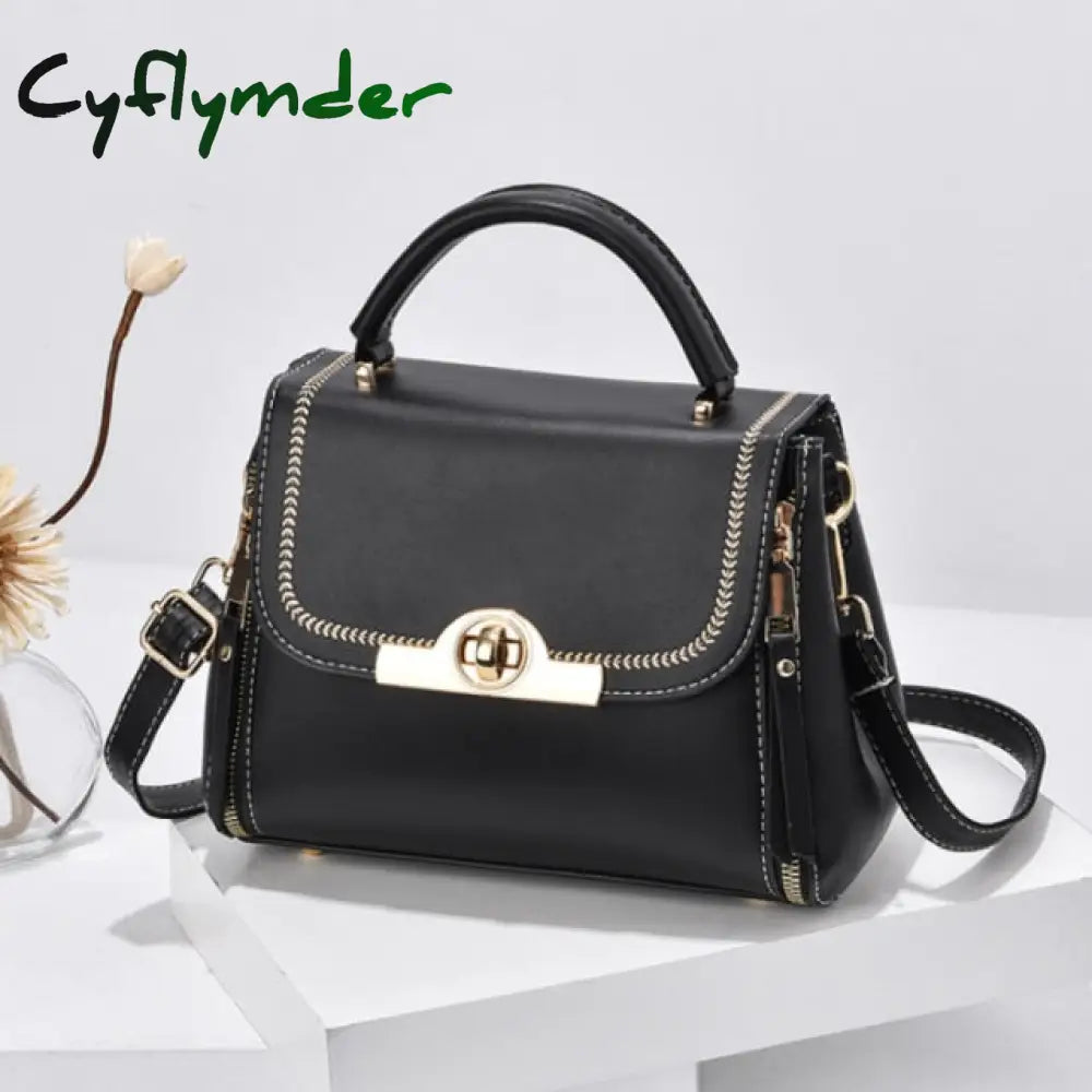 Cyflymder Best Selling Women’s Shoulder Bag Fashion Color Contrast Small Square High Quality Pu