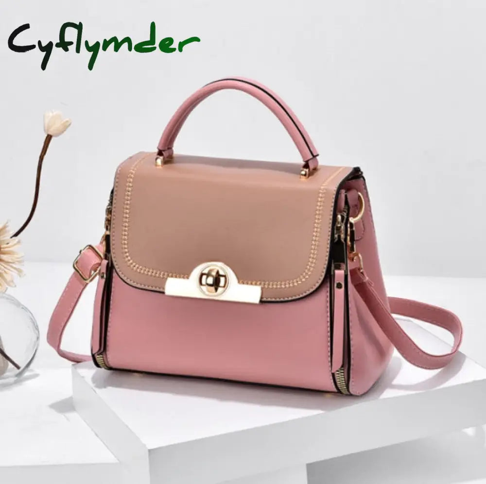 Cyflymder Best Selling Women’s Shoulder Bag Fashion Color Contrast Small Square High Quality Pu