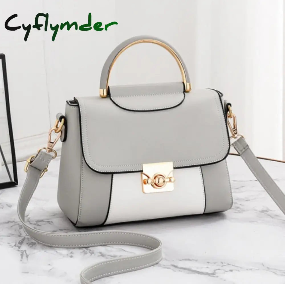 Cyflymder Best Selling Women’s Shoulder Bag Fashion Color Contrast Small Square High Quality Pu