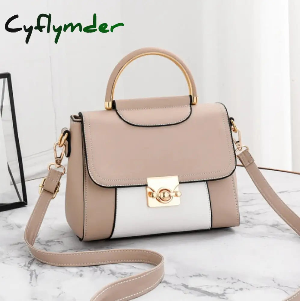 Cyflymder Best Selling Women’s Shoulder Bag Fashion Color Contrast Small Square High Quality Pu