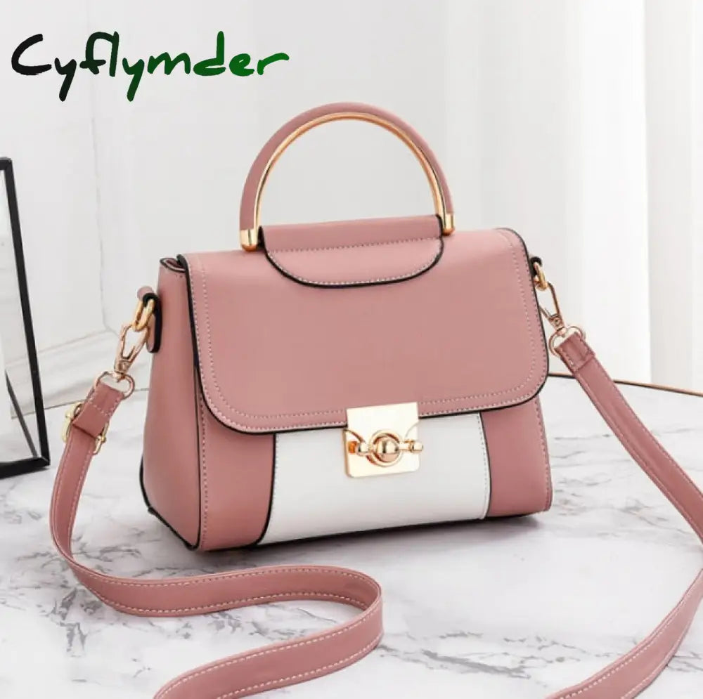 Cyflymder Best Selling Women’s Shoulder Bag Fashion Color Contrast Small Square High Quality Pu