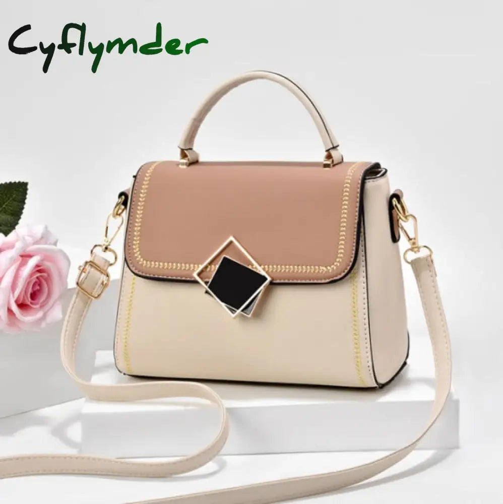 Cyflymder Best Selling Women’s Shoulder Bag Fashion Color Contrast Small Square High Quality Pu