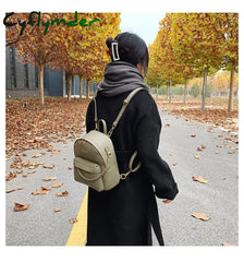 Cyflymder Brand Design Women Backpack Small Fashion Chain School Bag For Teenager Girls Pu Leather