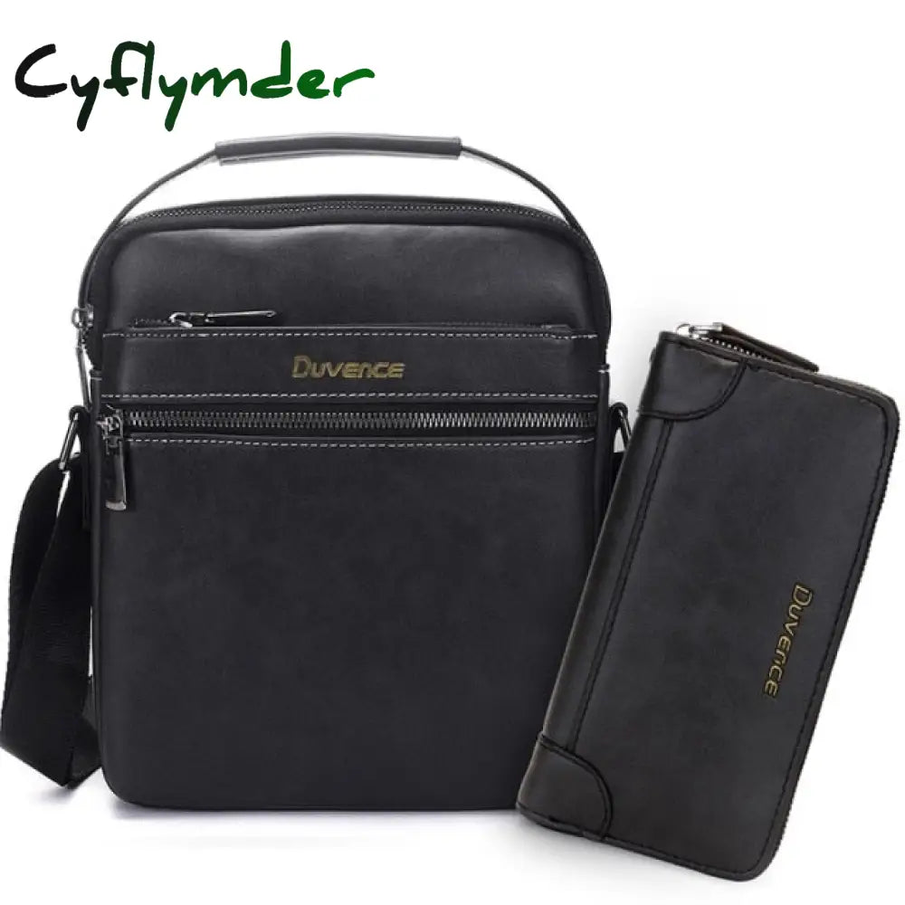 Cyflymder Brand Men Shoulder Bag For 10.4 Inches Ipad Pu Leather Business Messenger Bags Large Man