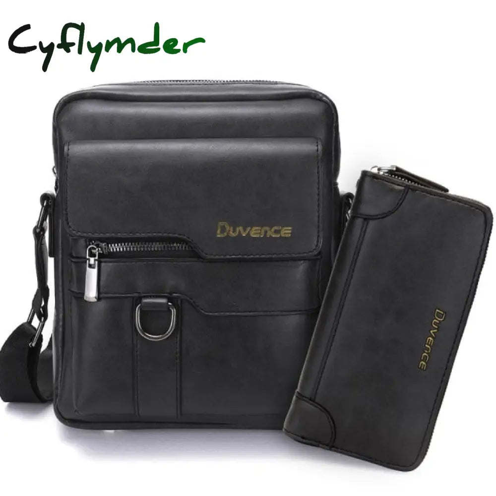 Cyflymder Brand Men Shoulder Bag For 10.4 Inches Ipad Pu Leather Business Messenger Bags Large Man