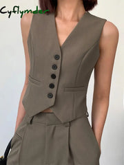 Cyflymder - Business Casual Vest Camel / Xs Vests