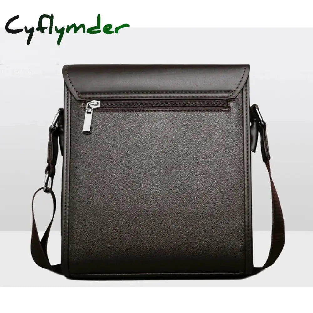 Cyflymder Business Men Messenger Bags Vintage Leather Crossbody Shoulder Bag For Male Brand Casual