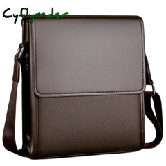 Cyflymder Business Men Messenger Bags Vintage Leather Crossbody Shoulder Bag For Male Brand Casual