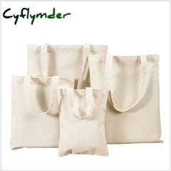 Cyflymder Canvas Bags Grocery Bag Food Shopper Eco-Friendly Foldable Folding Pocket Tote Portable