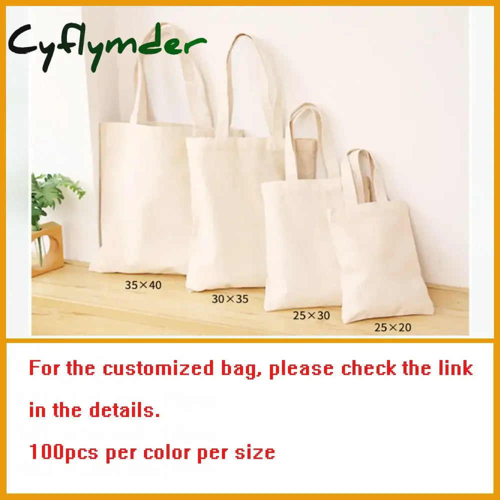 Cyflymder Canvas Bags Grocery Bag Food Shopper Eco-Friendly Foldable Folding Pocket Tote Portable