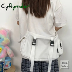 Cyflymder Canvas Crossbody Bags For Women Youth Men Fashion Casual Large Capacity Handbags Shoulder