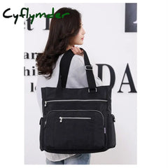 Cyflymder Canvas Handbag Fashion Women’s Shoulder Bag Leisure Messenger Light Crossbody Bags For