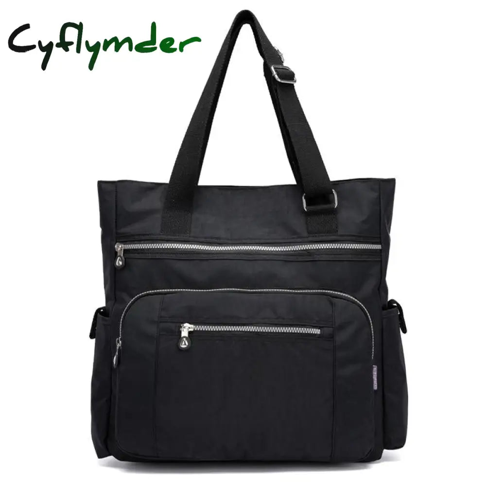 Cyflymder Canvas Handbag Fashion Women’s Shoulder Bag Leisure Messenger Light Crossbody Bags For